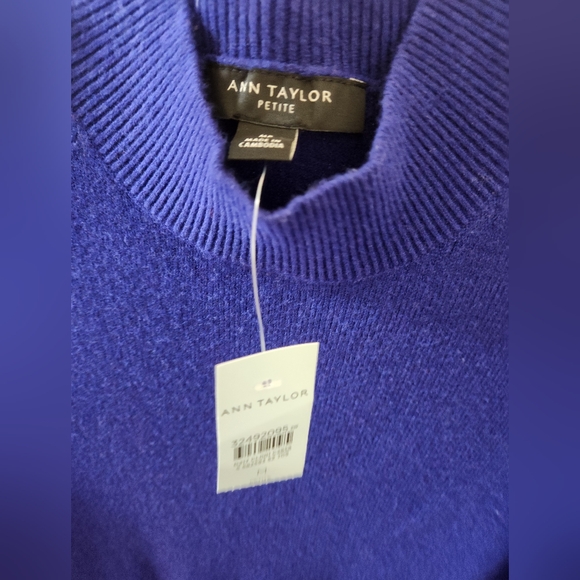 NWT Mod Neck Cobalt Sweater Dress - Picture 3 of 4